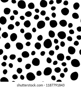 Dark Black vector seamless cover with circles. Blurred bubbles on abstract backdrop with colorful gradient. Trendy design for wallpaper, fabric makers.