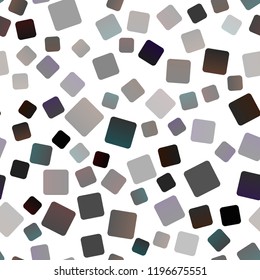 Dark Black vector seamless cover in polygonal style. Glitter abstract illustration with rectangular shapes. Modern template for your landing page.