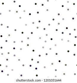 Dark Black vector seamless cover with spots. Modern abstract illustration with colorful water drops. Beautiful design for your business natural advert.