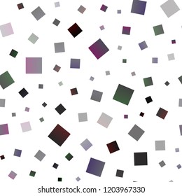 Dark Black vector seamless cover in polygonal style. Modern abstract illustration with colorful rectangles. Modern template for your landing page.