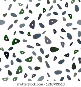 Dark Black vector seamless cover in polygonal style with circles. Circles, lines on abstract background with colorful gradient. Pattern for busines ad, booklets, leaflets