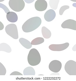 Dark Black vector seamless cover with circles. Glitter abstract illustration with blurred drops of rain. Template for business cards, websites.