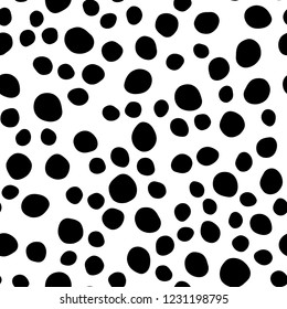 Dark Black vector seamless cover with circles. Abstract illustration with colored bubbles in nature style. Pattern for design of fabric, wallpapers.