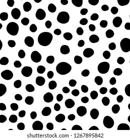 Dark Black vector seamless cover with circles. Blurred bubbles on abstract backdrop with colorful gradient. Pattern for design of fabric, wallpapers.