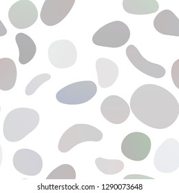 Dark Black vector seamless cover with circles. Abstract illustration with colored bubbles in nature style. Pattern for design of fabric, wallpapers.
