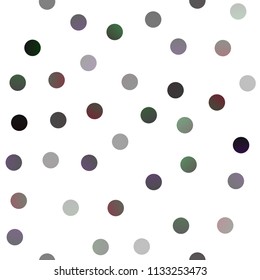 Dark Black vector seamless layout with circle shapes. Beautiful colored illustration with blurred circles in nature style. The pattern can be used for beautiful websites.
