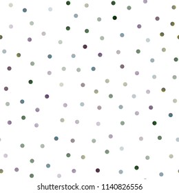 Dark Black vector seamless layout with circle shapes. Abstract illustration with colored bubbles in nature style. The pattern can be used for ads, leaflets of liquid.