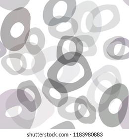 Dark Black vector seamless layout with circle spots. Modern abstract illustration with colorful water drops. Template for business cards, websites.