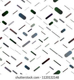 Dark Black vector seamless pattern with narrow lines. Glitter abstract illustration with colored sticks. The pattern can be used for busines ad, booklets, leaflets