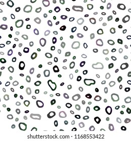 Dark Black vector seamless pattern with spheres. Modern abstract illustration with colorful water drops. Pattern for design of window blinds, curtains.