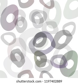 Dark Black vector seamless pattern with spheres. Colorful illustration with blurred circles in nature style. Pattern for design of window blinds, curtains.