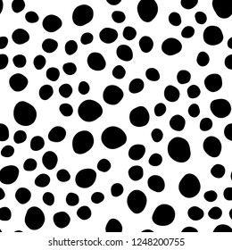 Dark Black vector seamless pattern with spheres. Blurred bubbles on abstract backdrop with colorful gradient. Trendy design for wallpaper, fabric makers.