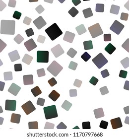 Dark Black vector seamless template with crystals, rectangles. Modern abstract illustration with colorful rectangles. Smart design for your business advert.