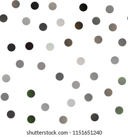 Dark Black vector seamless texture with disks. Glitter abstract illustration with blurred drops of rain. The pattern can be used for beautiful websites.