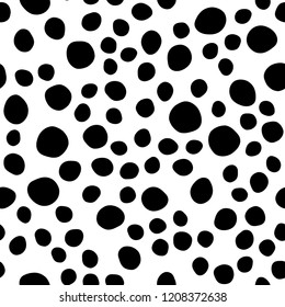 Dark Black vector seamless texture with disks. Illustration with set of shining colorful abstract circles. Trendy design for wallpaper, fabric makers.