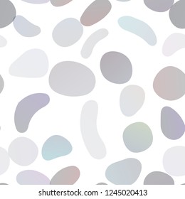 Dark Black vector seamless texture with disks. Colorful illustration with blurred circles in nature style. Pattern for trendy fabric, wallpapers.
