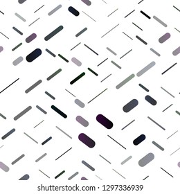 Dark Black vector seamless texture with colored lines. Lines on blurred abstract background with gradient. Smart design for your business advert.