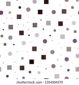 Dark Black vector seamless texture with disks, rectangles. Colorful gradient with circles, rectangles on abstract backdrop. Pattern for design of window blinds, curtains.