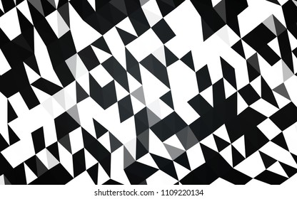 Dark Black vector shining hexagonal background. Modern geometrical abstract illustration with gradient. The template can be used as a background for cell phones.