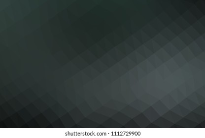 Dark Black vector shining hexagonal pattern. Brand new colored illustration in blurry style with gradient. The elegant pattern can be used as part of a brand book.