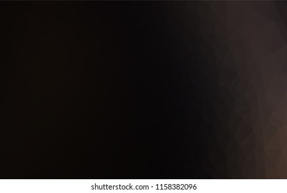 Dark Black vector shining hexagonal template. Triangular geometric sample with gradient.  The completely new template can be used for your brand book.