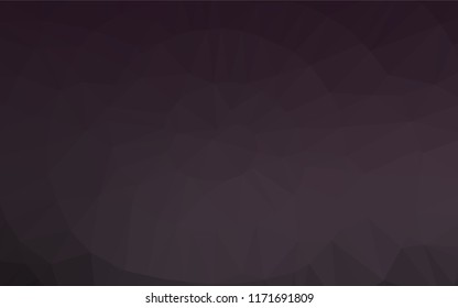 Dark Black vector shining hexagonal pattern. Creative illustration in halftone style with gradient. The best triangular design for your business.