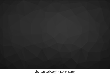 Dark Black vector shining hexagonal template. Colorful illustration in abstract style with gradient. The template can be used as a background for cell phones.