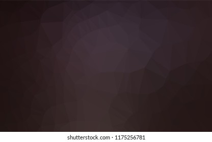 Dark Black vector shining hexagonal pattern. Shining illustration, which consist of triangles. The completely new template can be used for your brand book.