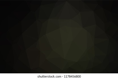 Dark Black vector shining hexagonal background. An elegant bright illustration with gradient. The best triangular design for your business.