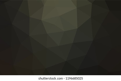 Dark Black vector shining hexagonal template. Colorful illustration in abstract style with gradient. A completely new template for your business design.