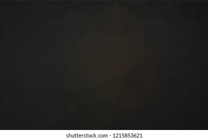 Dark Black vector shining hexagonal pattern. An elegant bright illustration with gradient. The polygonal design can be used for your web site.
