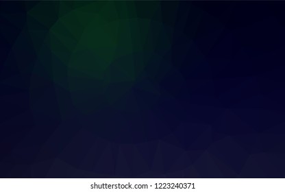 Dark Black vector shining hexagonal template. A completely new color illustration in a vague style. The polygonal design can be used for your web site.