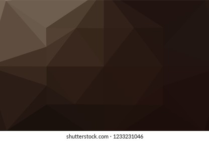 Dark Black vector shining hexagonal template. Shining colored illustration in a Brand new style. The completely new template can be used for your brand book.
