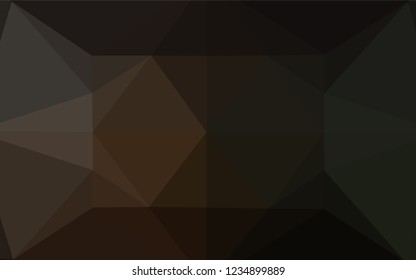 Dark Black vector shining hexagonal background. Modern geometrical abstract illustration with gradient. Brand new style for your business design.