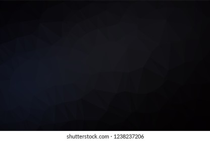 Dark Black vector shining hexagonal background. Colorful illustration in abstract style with gradient. A new texture for your design.