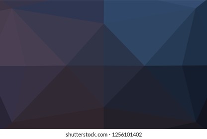 Dark Black vector shining hexagonal template. Shining illustration, which consist of triangles. A completely new template for your business design.