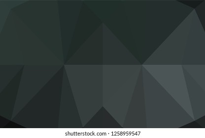 Dark Black vector shining hexagonal template. Glitter abstract illustration with an elegant design. Brand new design for your business.