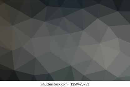 Dark Black vector shining hexagonal pattern. Modern geometrical abstract illustration with gradient. A completely new design for your business.