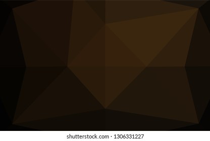 Dark Black vector shining hexagonal template. A vague abstract illustration with gradient. The completely new template can be used for your brand book.