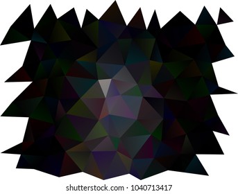 Dark Black vector shining triangular pattern. A sample with polygonal shapes. A completely new template for your business design.