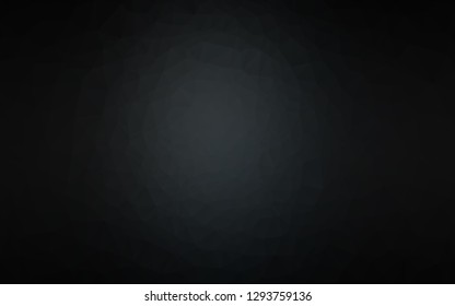 Dark Black vector shining triangular pattern. An elegant bright illustration with gradient. Brand new style for your business design.