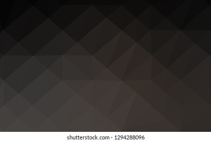 Dark Black vector shining triangular pattern. Modern geometrical abstract illustration with gradient. Completely new design for your business.