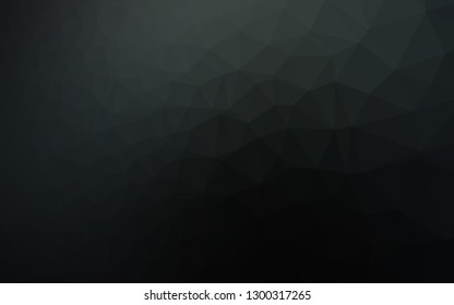 Dark Black vector shining triangular background. An elegant bright illustration with gradient. Brand new design for your business.