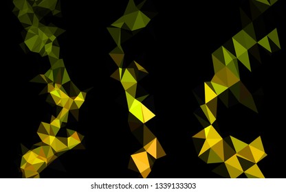 Dark Black vector shining triangular pattern. Brand new colorful illustration in with gradient. New texture for your design.