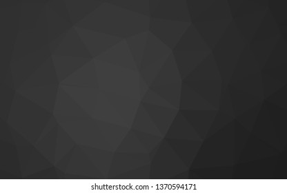 Dark Black vector shining triangular background. Brand new colorful illustration in with gradient. Brand new design for your business.