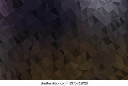 Dark Black vector shining triangular template. A completely new color illustration in a vague style. Brand new design for your business.