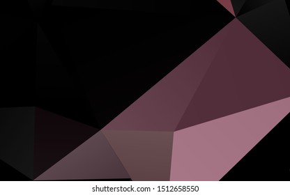 Dark Black vector shining triangular template. Shining colored illustration in a Brand new style. Brand new design for your business.
