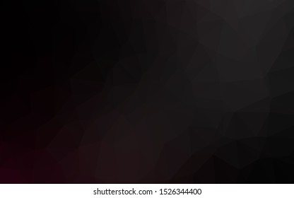 Dark Black vector shining triangular template. Glitter abstract illustration with an elegant design. Polygonal design for your web site.