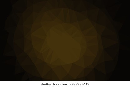 Dark Black vector shining triangular pattern. Glitter abstract illustration with an elegant design. Template for your brand book.