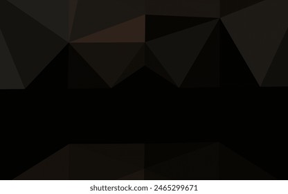 Dark Black vector shining triangular background. Geometric illustration in Origami style with gradient. Polygonal design for your web site.
